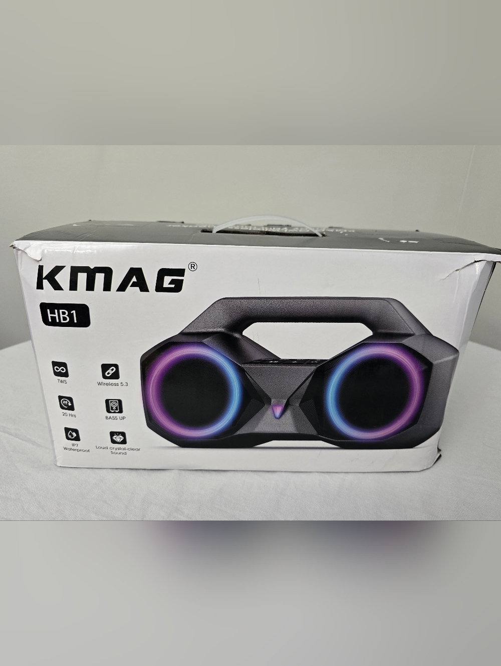 KMAG HB1 Black Wireless Bluetooth IPX7 Waterproof Portable Speaker